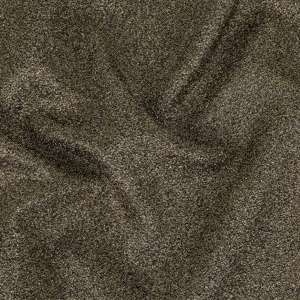 Cygnus Metallic Gold and Black Crinkled Lame Luxury Brocade