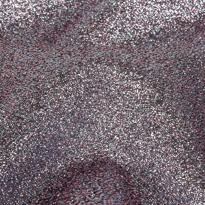 Cygnus Metallic Sky Blue and Pink Crinkled Lame Luxury Brocade Detail