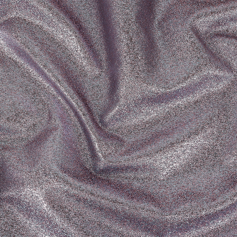 Cygnus Metallic Sky Blue and Pink Crinkled Lame Luxury Brocade