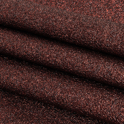 Cygnus Metallic Red and Black Crinkled Lame Luxury Brocade Folded