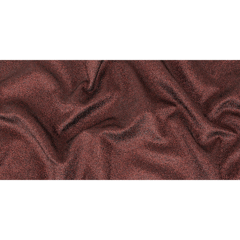Cygnus Metallic Red and Black Crinkled Lame Luxury Brocade Full