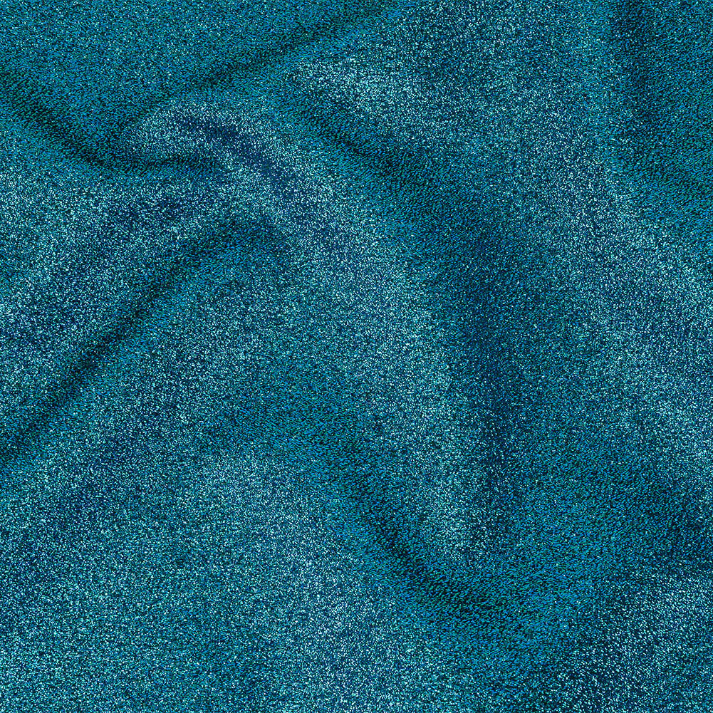 Cygnus Metallic Blue and Green Crinkled Lame Luxury Brocade