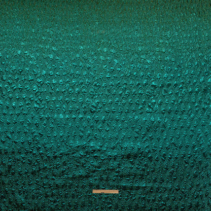 Mood Exclusive Metallic Emerald and Olivine Feathers Ombre Luxury Brocade Panel Full