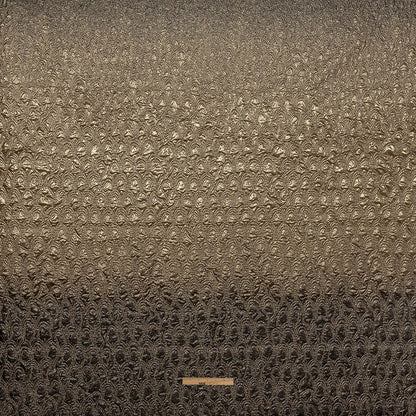 Mood Exclusive Metallic Golden Egg and Black Feathers Ombre Luxury Brocade Panel Full