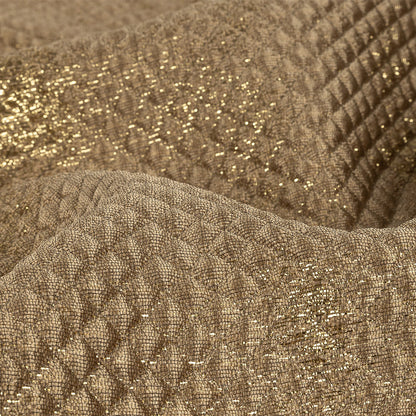 Mood Exclusive Jolene Metallic Gold Tiny Diamonds Quilted Luxury Brocade Detail