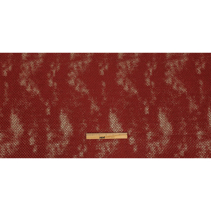 Mood Exclusive Jolene Metallic Red and Gold Tiny Diamonds Quilted Luxury Brocade Full