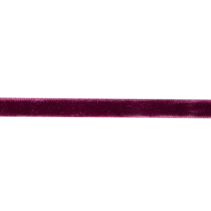 Amaranth Single Face Velvet Ribbon - 0.3125" Detail