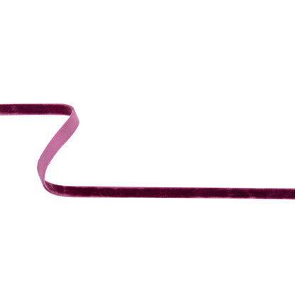 Amaranth Single Face Velvet Ribbon - 0.3125"