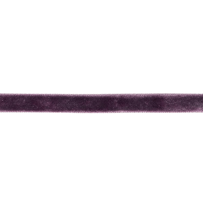 Plum Perfect Single Face Velvet Ribbon - 0.3125" Detail