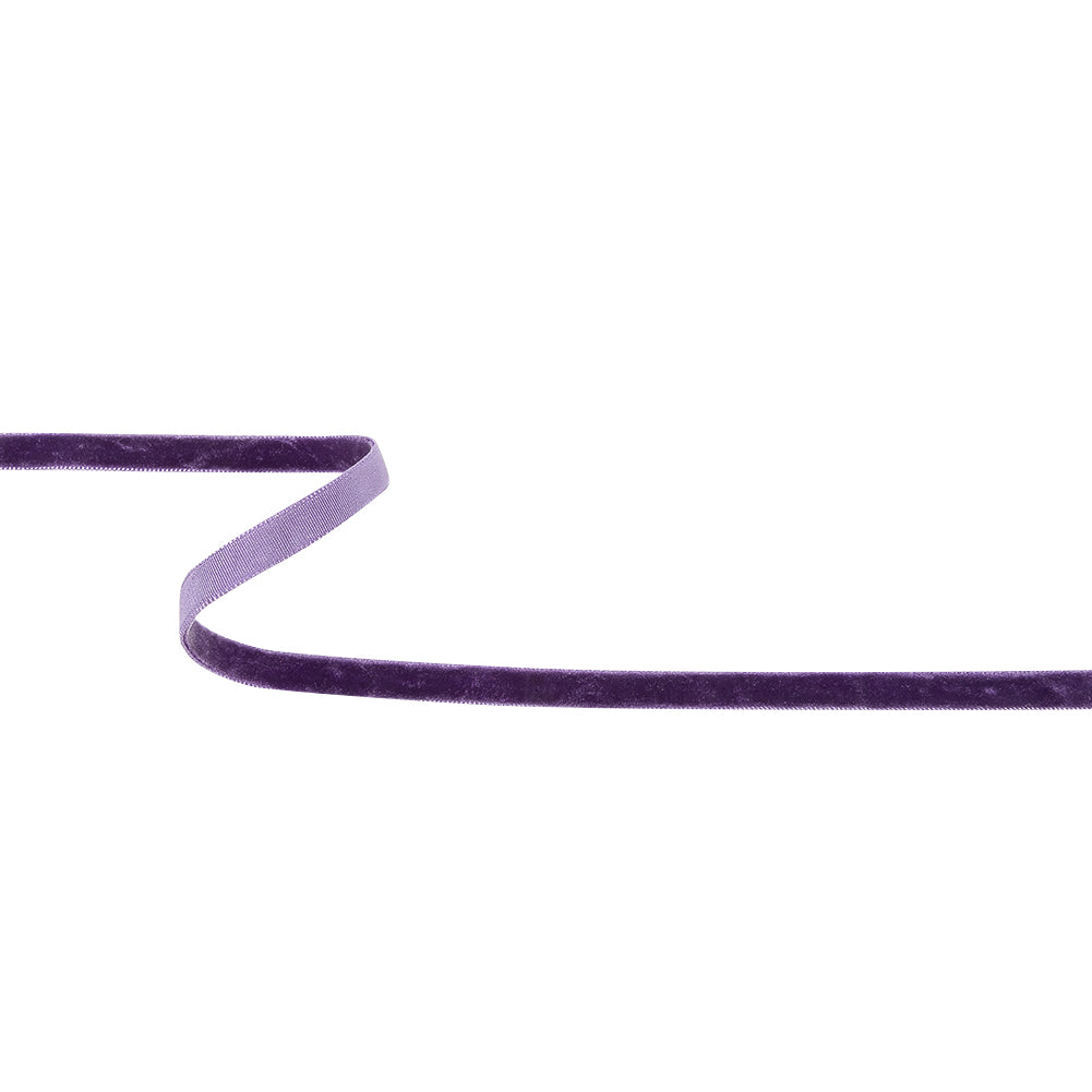 Twilight Purple Single Face Velvet Ribbon - 0.3125"