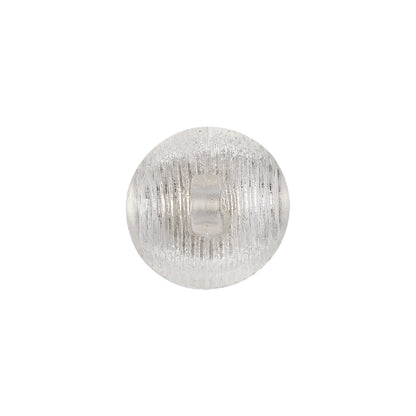 Transparent Striped Dome Shaped Plastic Shank Back Button - 24L/15mm Detail