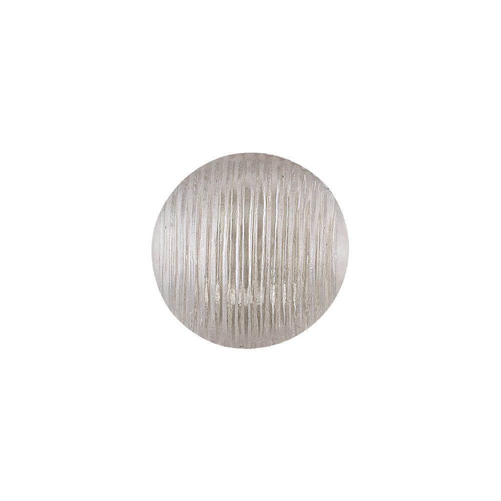 Transparent Striped Dome Shaped Plastic Shank Back Button - 24L/15mm