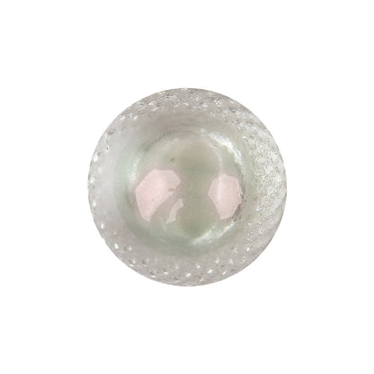 Translucent, Pink and Green Iridescent Dome Shaped Plastic Shank Back Button - 36L/23mm