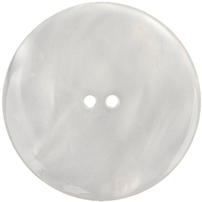 Blanc de Blanc Quilted Iridescent 2-Hole Button - 70L/44.5mm Detail