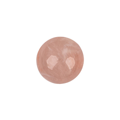 Pale Sherbert Abstract Swirl Glass and Metal Shank Back Button - 24L/15mm