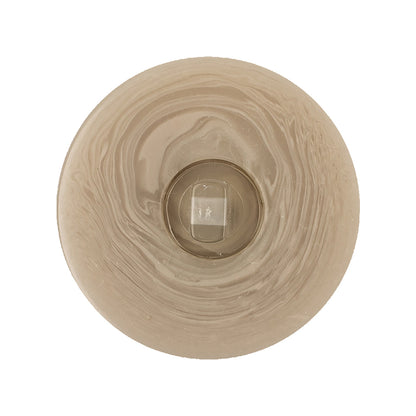 Overcast and Cannoli Cream Swirl Dome Shaped Plastic Shank Back Button - 44L/28mm Detail