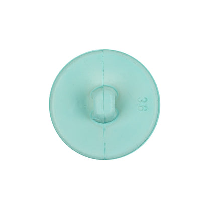 Italian Pale Turquoise Abstract Dome Shaped Shank Back Button - 36L/23mm Detail
