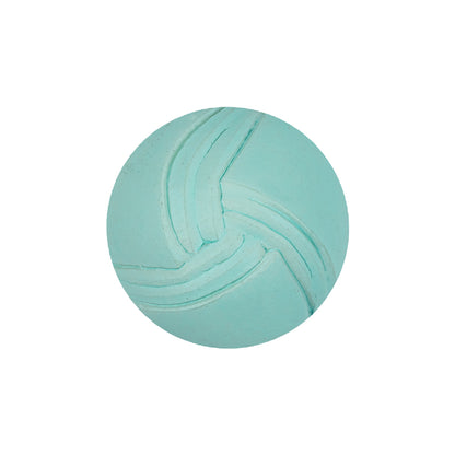 Italian Pale Turquoise Abstract Dome Shaped Shank Back Button - 36L/23mm