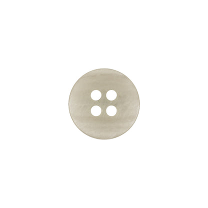 Italian Light Gray and White Striated 4-Hole Plastic Button - 20L/12.5mm Detail