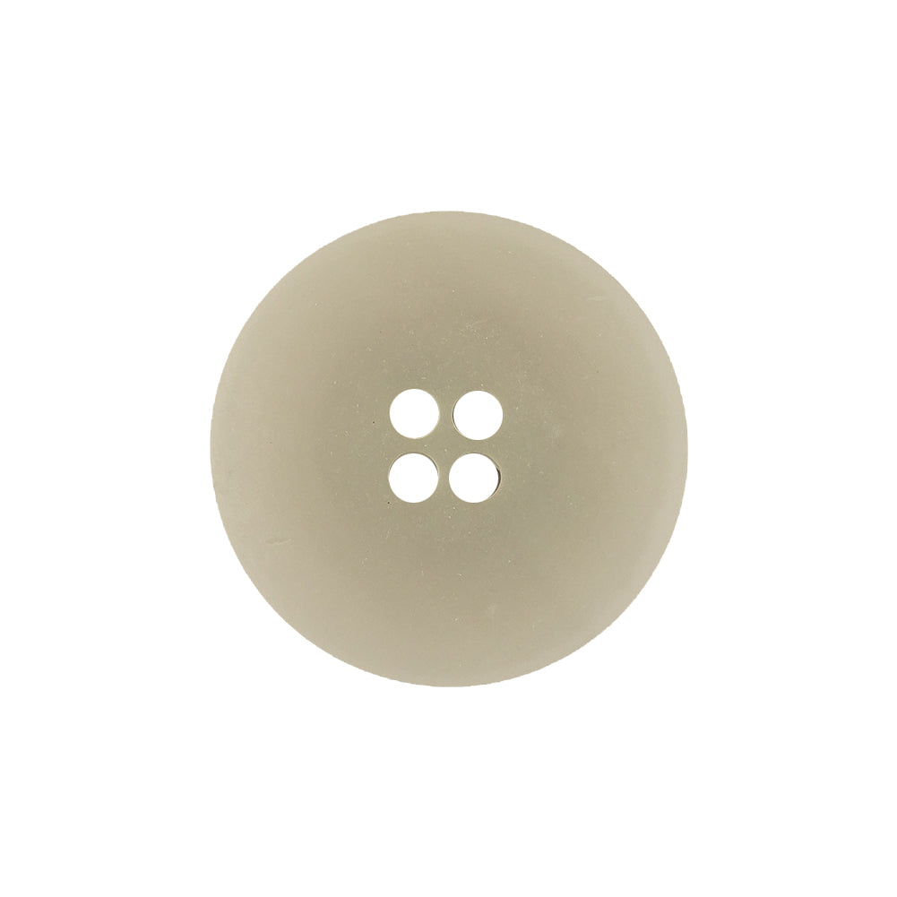 Italian Light Gray and White Striated 4-Hole Plastic Button - 36L/23mm Detail