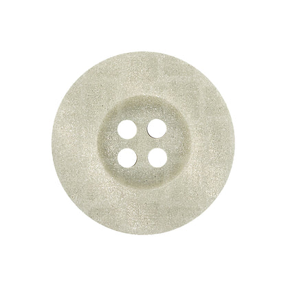 Pale Silver Shimmer 4-Hole Plastic Inkwell Button - 40L/25.5mm