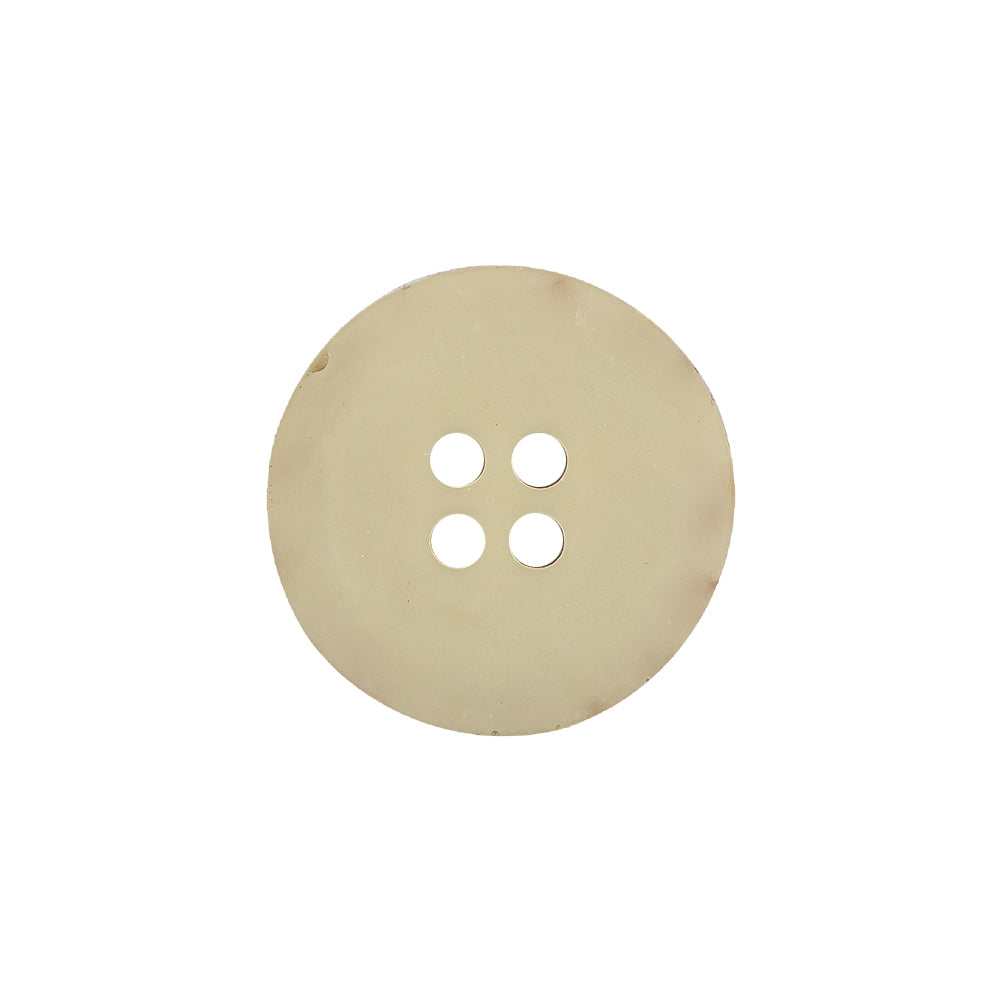 Cloud Cream, Brown and Orange Speckled 4-Hole Textured Button - 32L/20mm Detail
