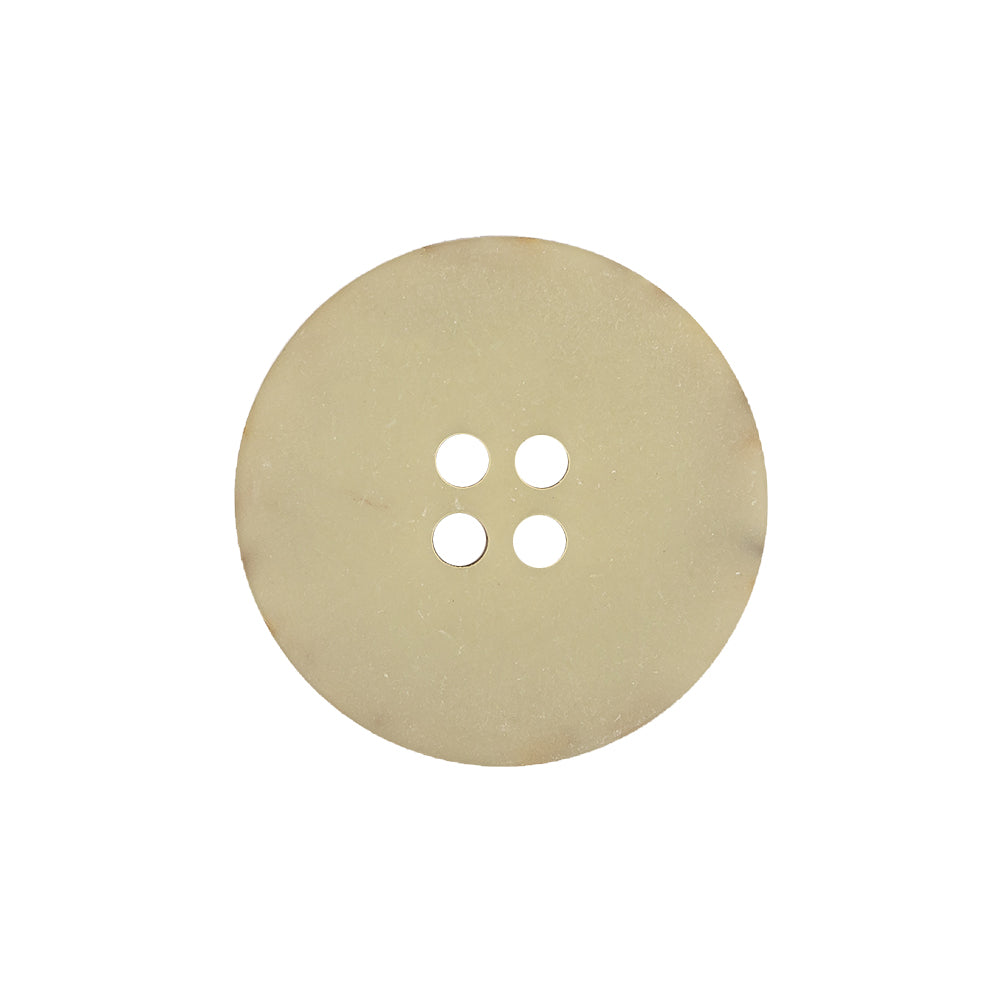 Cloud Cream, Brown and Orange Speckled 4-Hole Textured Button - 36L/23mm Detail