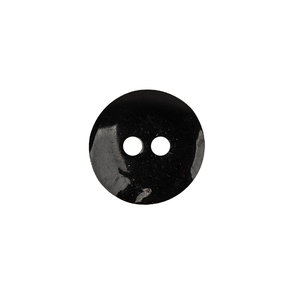 Mud and Iron Speckled 2-Hole Textured Button - 24L/15mm Detail