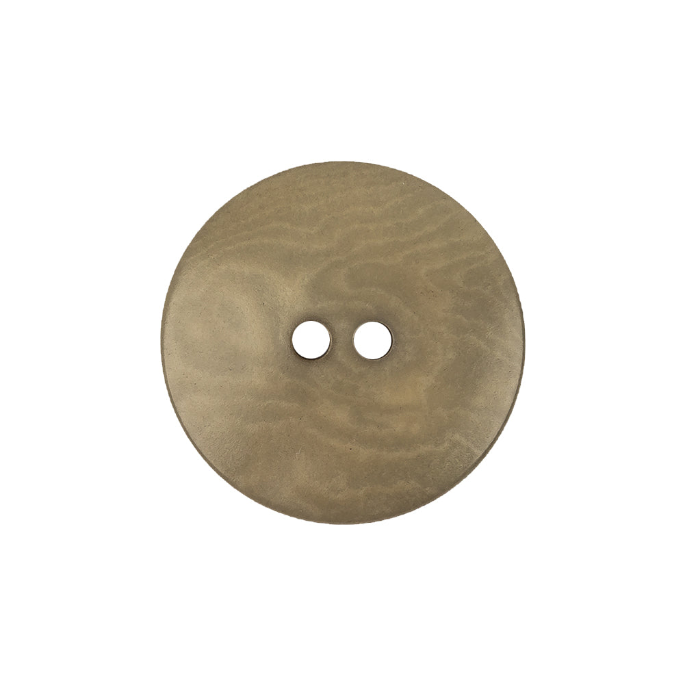 Taupe Swirls Geometric 2-Hole Textured Button - 36L/23mm Detail