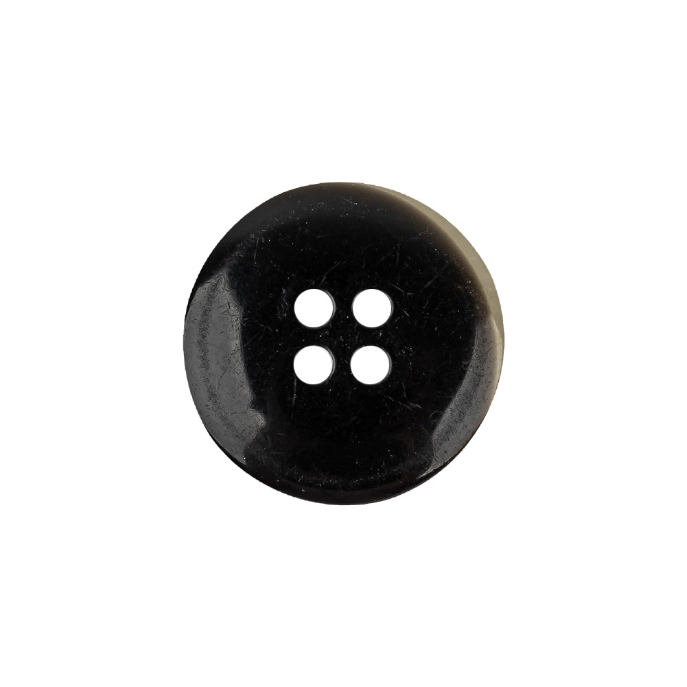 Ecru and Storm Ombre 4-Hole Plastic Saucer Button - 32L/20mm Detail