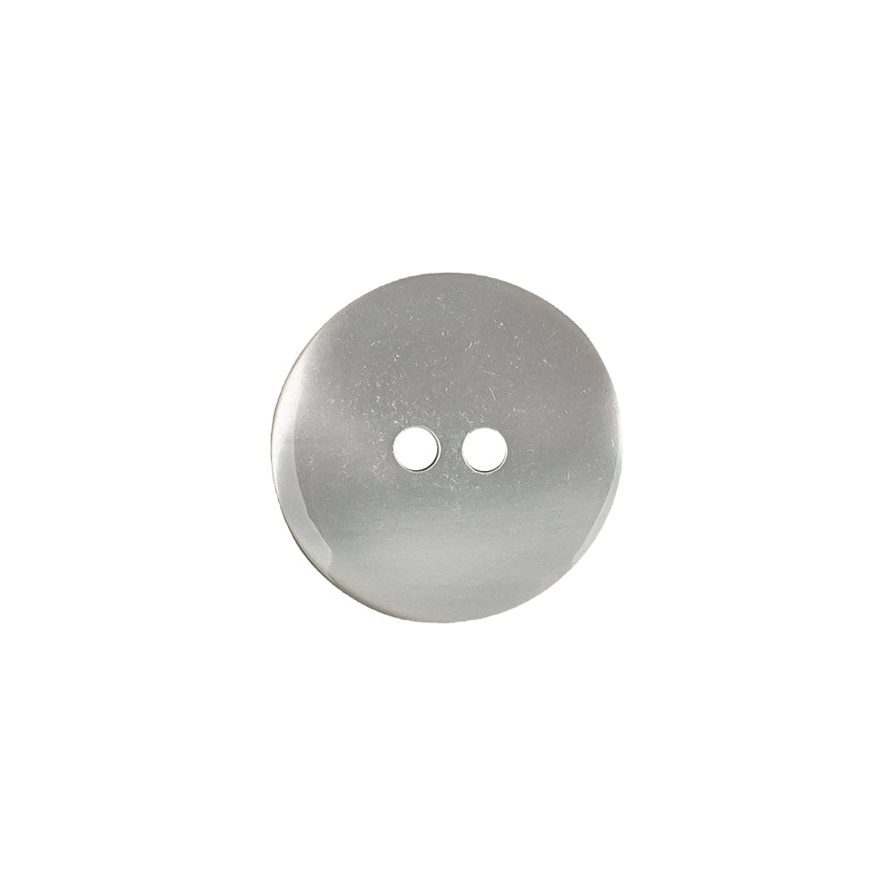 Italian Silver and Gray Iridescent Scales 2-Hole Plastic Button - 24L/15mm Detail
