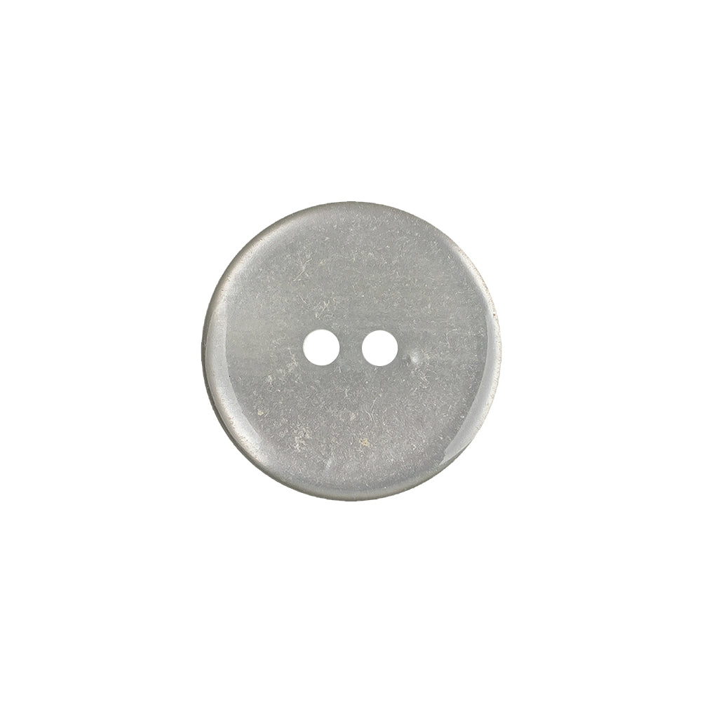 Italian Silver and Gray Iridescent Scales 2-Hole Plastic Button - 28L/18mm Detail