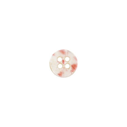 Ivory Iridescent Faux-Shell 4-Hole Plastic Button - 14L/9mm Detail