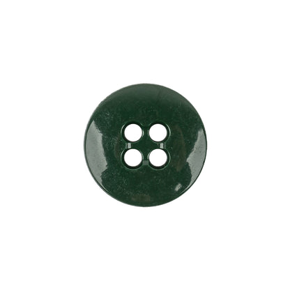 Hunter Green Low Convex 4-Hole Plastic Button - 27L/17mm