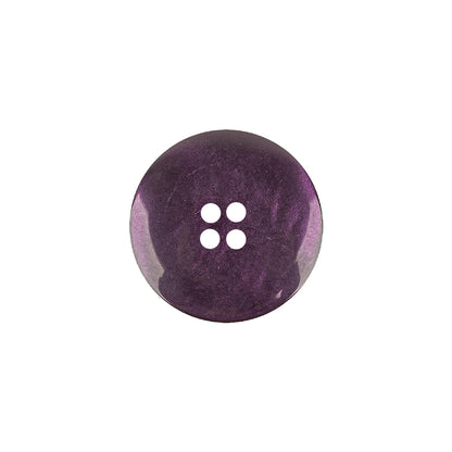 Purple Iridescent and Matte Shallow Plate 4-Hole Plastic Button - 28L/18mm Detail