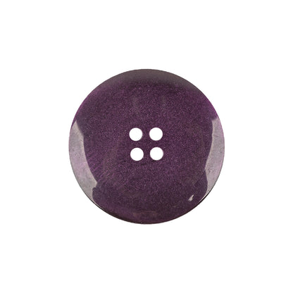 Purple Iridescent and Matte Shallow Plate 4-Hole Plastic Button - 36L/23mm Detail
