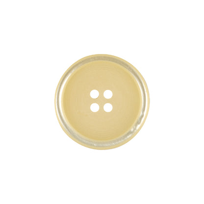 Chardonnay Shiny and Matte Shallow Plate 4-Hole Plastic Button - 32L/20mm