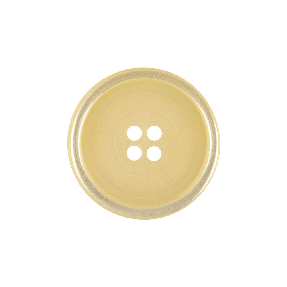 Chardonnay Shiny and Matte Shallow Plate 4-Hole Plastic Button - 36L/23mm