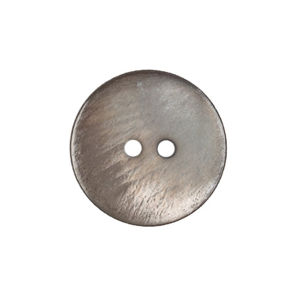 Silver and Gray 2-Hole Faux Shell Button - 36L/23mm