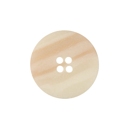 Antique White and Peach Dust Abstract 4-Hole Plastic Button - 36L/23mm Detail