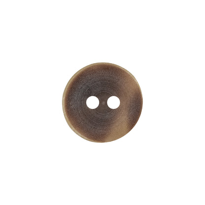 Almond Milk, Shitake and Golden Fleece Textured Stripes 2-Hole Plastic Button - 24L/15mm Detail