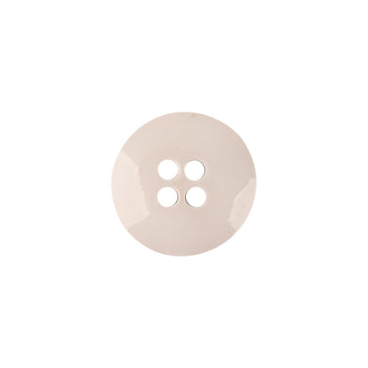 Italian Semi-Shiny Bone 4-Hole Plastic Button - 24L/15mm Detail