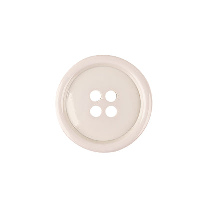 Italian Semi-Shiny Bone 4-Hole Plastic Button - 32L/20mm