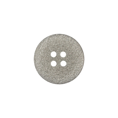 Italian Light Satin Gray Speckled Narrow Rim 4-Hole Button - 28L/18mm Detail