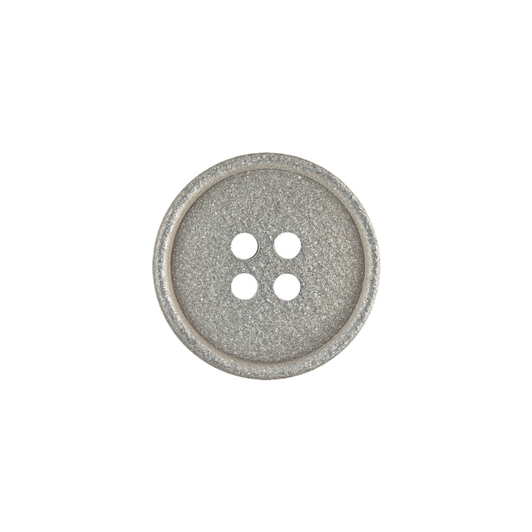 template--25130090922057__main-Italian Light Satin Gray Speckled Narrow Rim 4-Hole Button - 28L/18mm