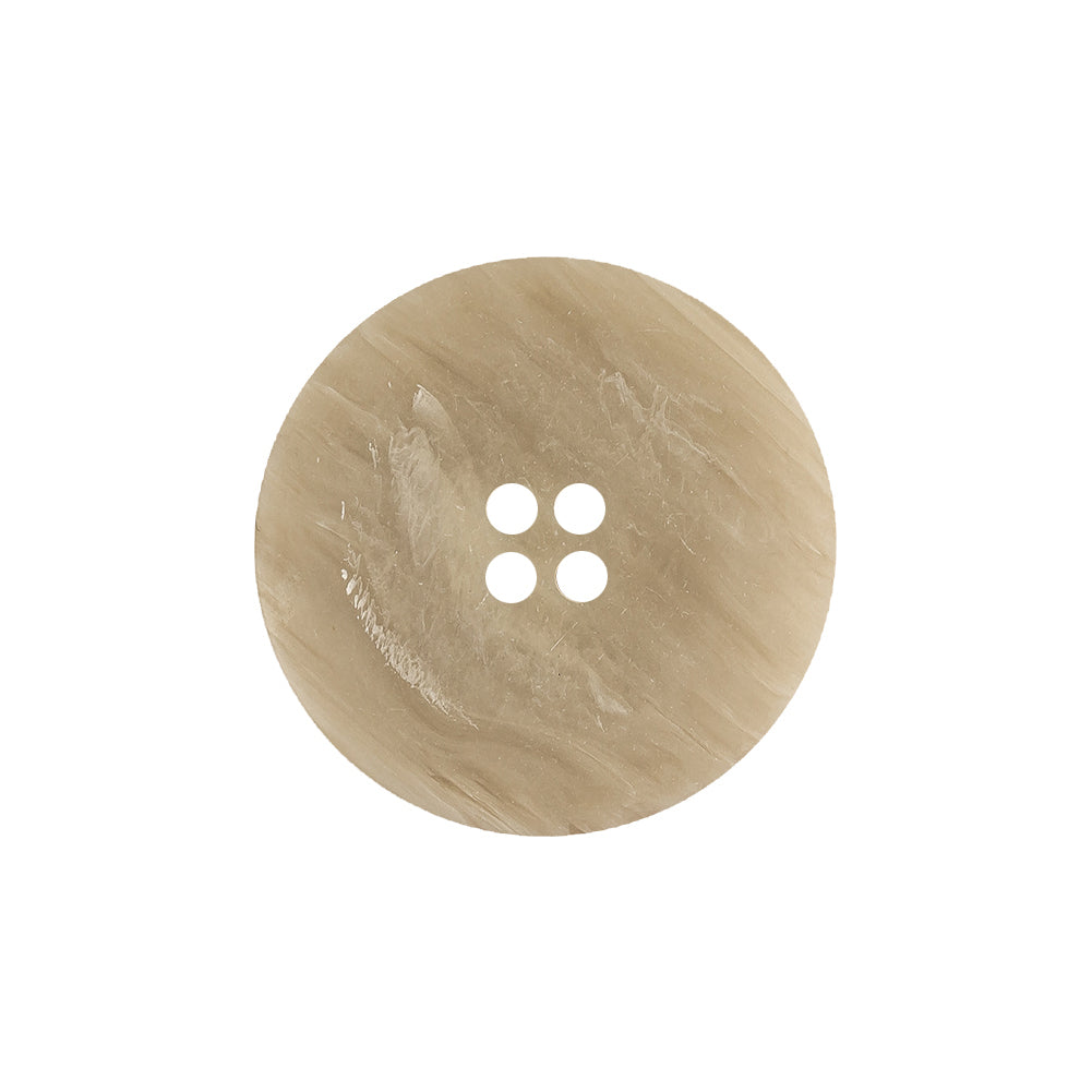 Pistachio Shell and Light Gray Striated Narrow Rim 4-Hole Button - 36L/23mm Detail