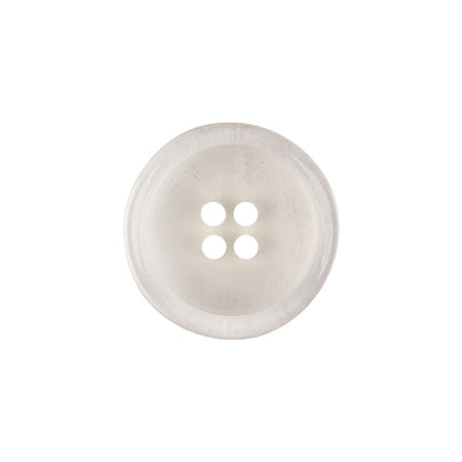 Italian Slightly Tinted Transparent 4-Hole Plastic Button - 32L/20mm