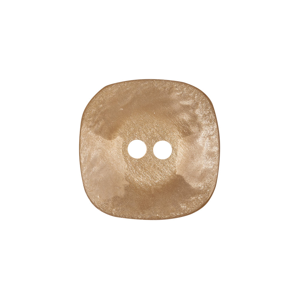 Wheat Iridescent Deepwell 2-Hole Plastic Button - 36L/23mm Detail