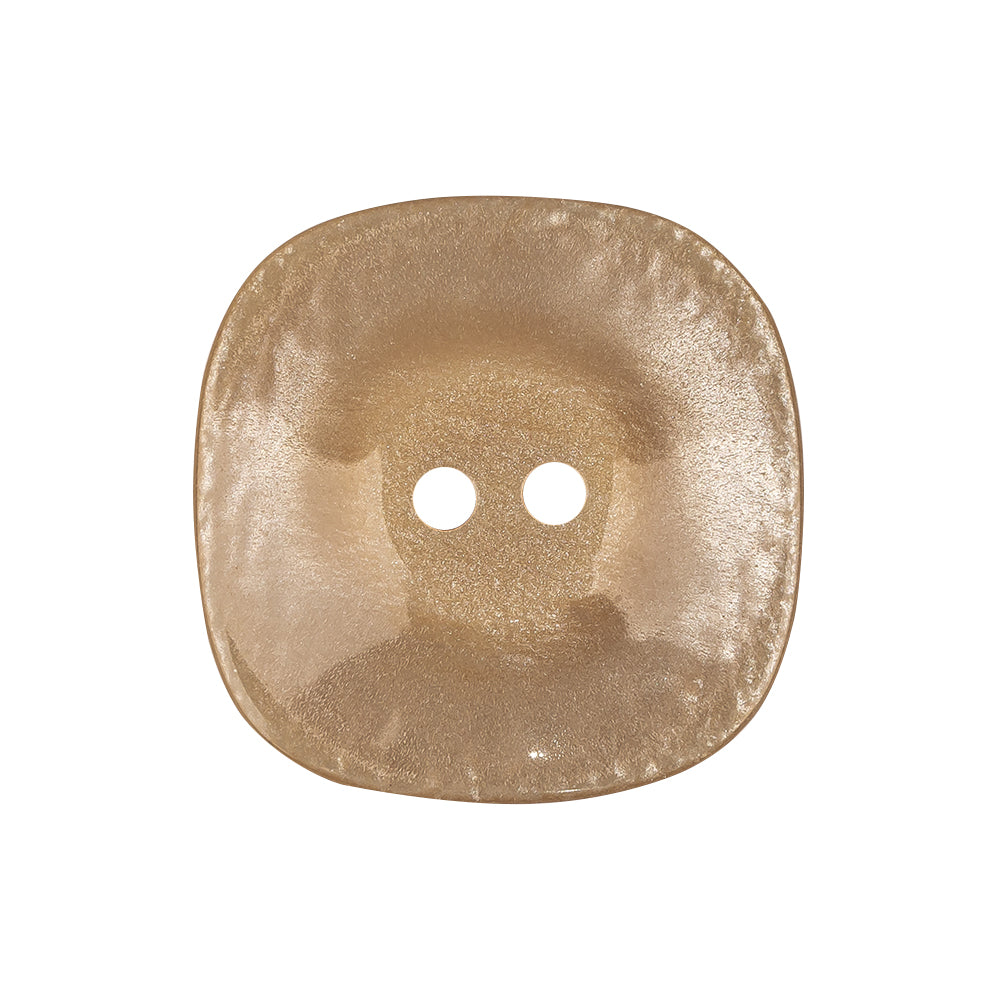Wheat Iridescent Deepwell 2-Hole Plastic Button - 42L/27mm Detail