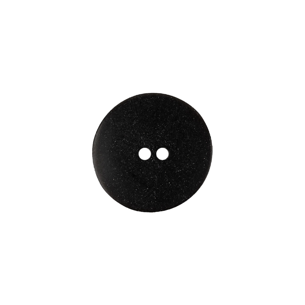 Italian Light and Dark Gray Zebra Swirls Beveled Edge 2-Hole Plastic Button - 24L/15mm Detail